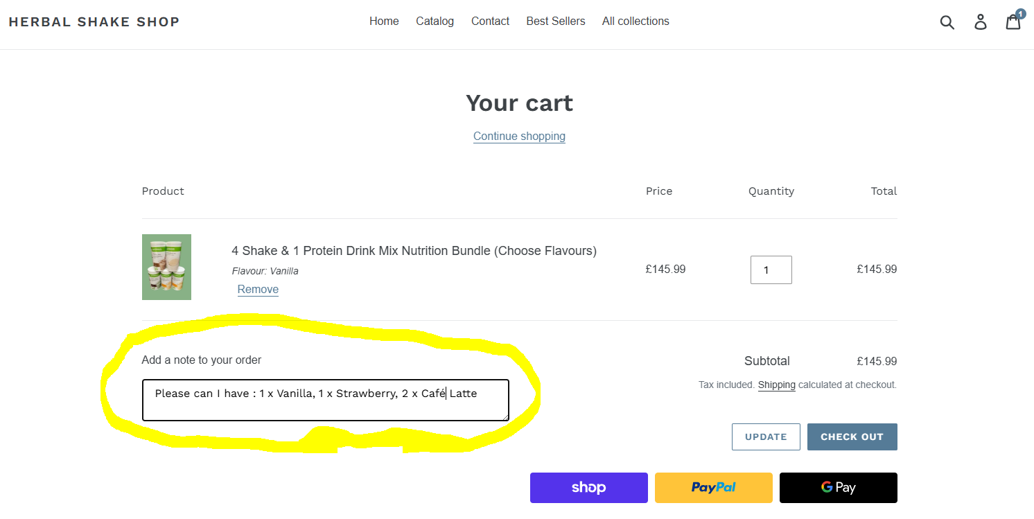 4 Shake & 1 Protein Drink Mix Nutrition Bundle (Choose Flavours)