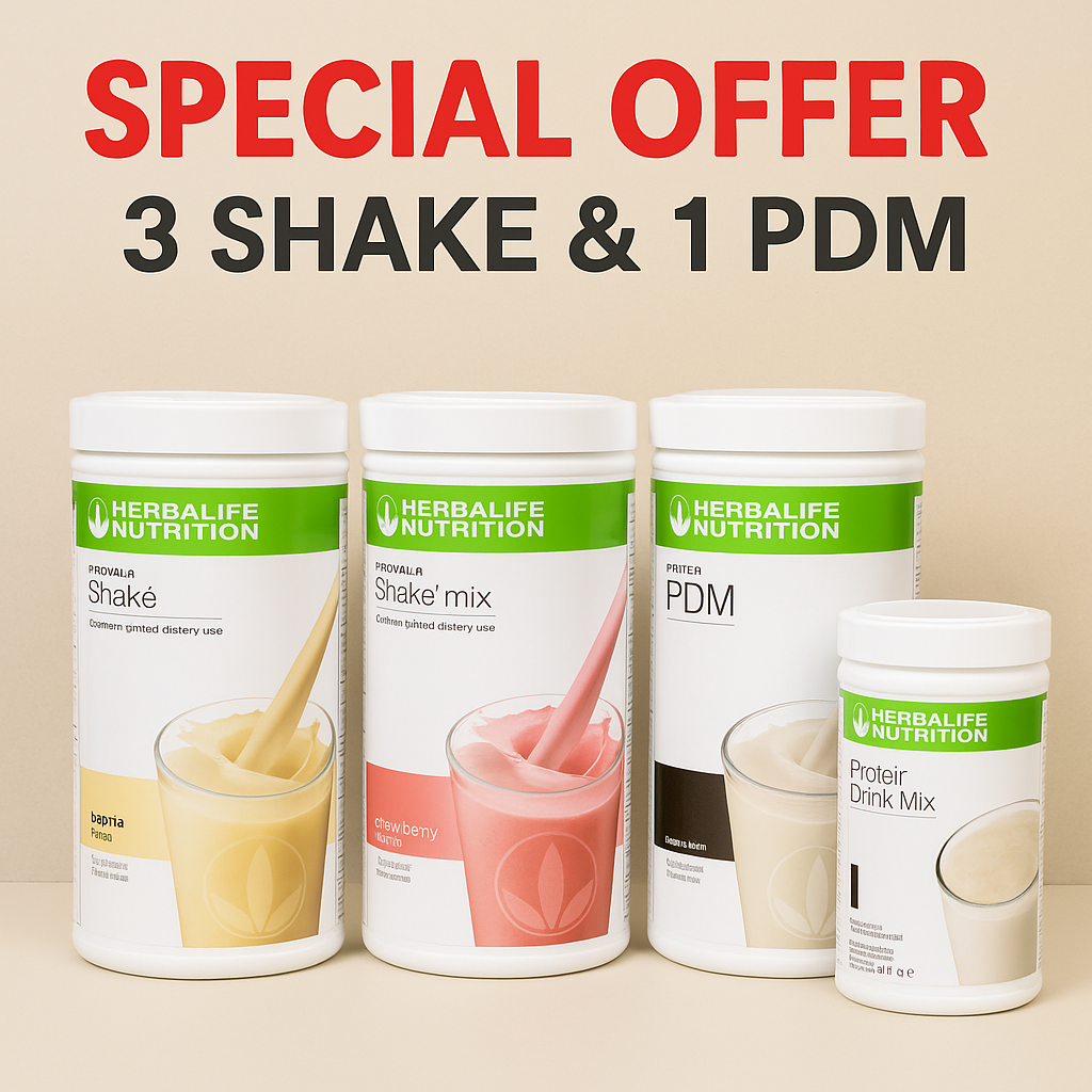 Herbalife Formula 1 Triple Shake Bundle + Protein Drink Mix