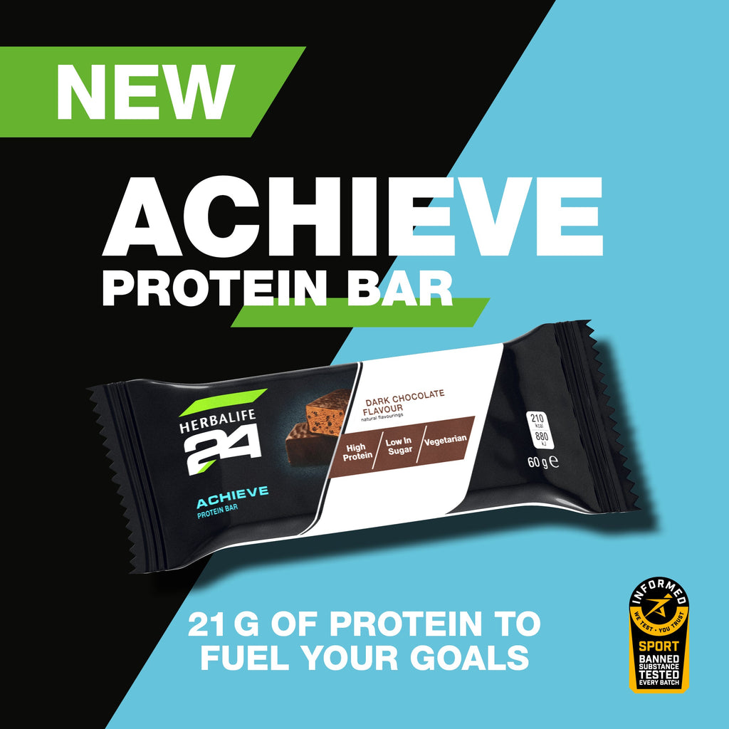 H24 Achieve Bar Dark Chocolate 6 x 60g bars per box